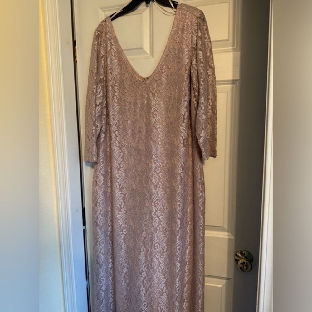 NWT - Marina Sequin Gown - Size 18W